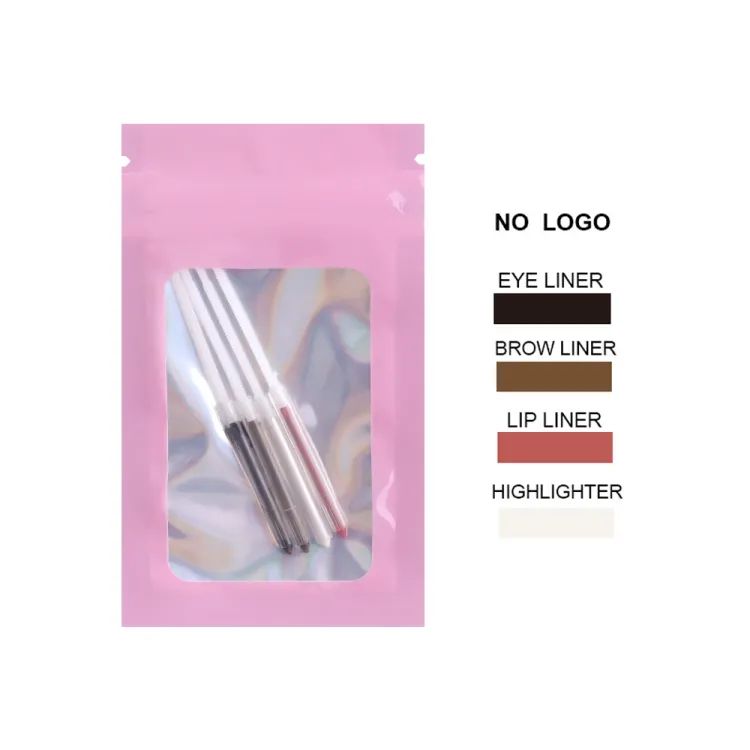 Makeup Pen 4 in 1 Eyebrow Pencil Waterproof Long Lasting Easy Color Eyebrow Lip Highlighter Pen Sweatproof