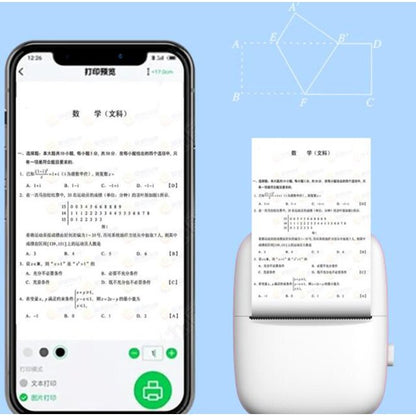 Mini Portable Pocket Thermal Printer (Random Color)