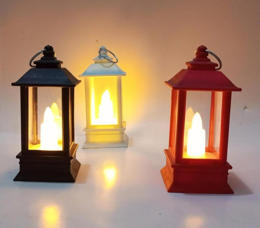 Ramadan Mini LED Flame Light Decoration Lamp, Pack Of 3