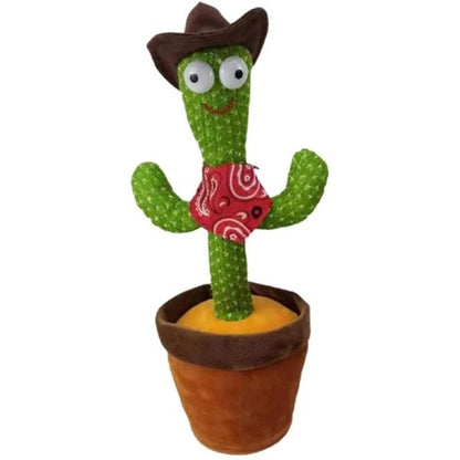 Dancing Cactus Toy – Singing, Talking, Voice Recording Plush With Usb Rechargeable For Babies And Kids