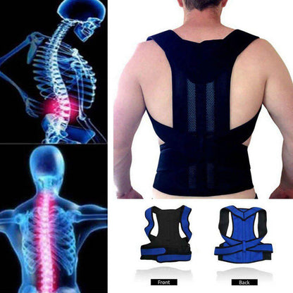 Adjustable Back Posture Corrector & Comfortable Belt for Men & Women