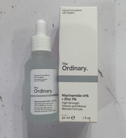The Ordinary Niacinamide 10% + Zinc 1 % – 30ml |oil Control, Pore Minimizing & Blemish Solution Serum