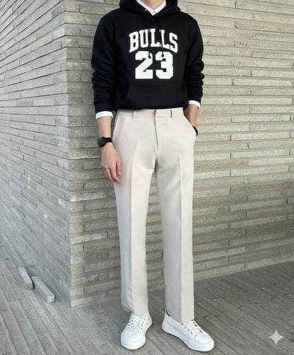 Men's Printed Fleece Hoodie - 1 Pc Hooded Neck Sweatshirt