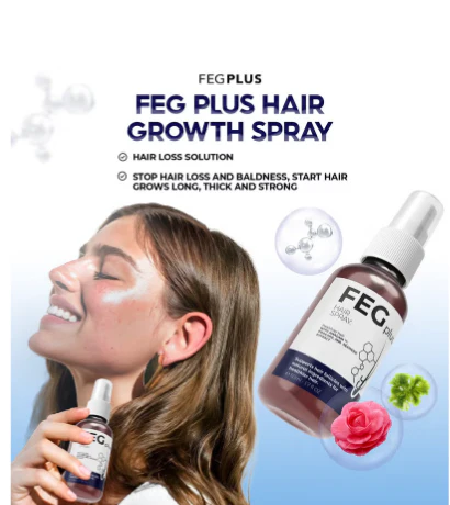 Feg Plus Hair & Beard Growth Serum Anti Hair Loss, Regrowth Treatment 50ml