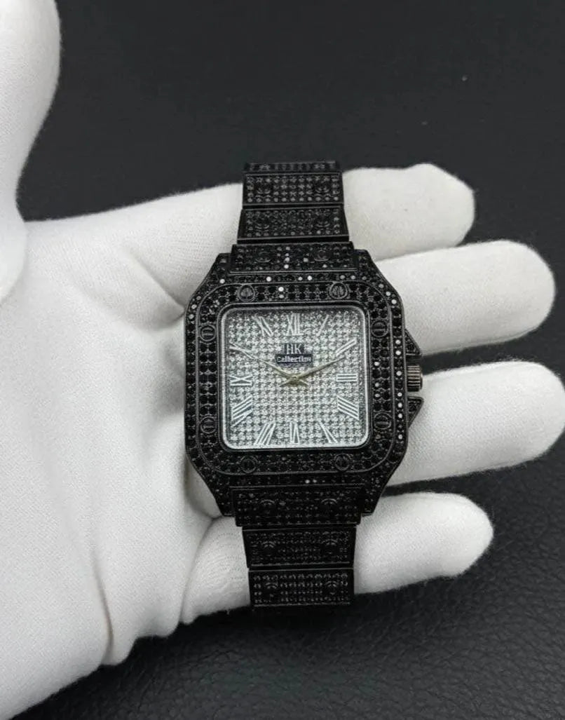 Luxury Diamond Studded Watch for Men - Fully Iced Out